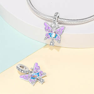 Hot Selling Luxury Designer <strong>Charm</strong> Bracelet Accessories Butterfly <strong>Charm</strong> Personalised Bead Cute <strong>Charms</strong> for Bracelet Making Jewelry - Product Image 4