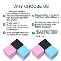 Bloc d'éponge de gymnastique en mousse de polyuréthane 100% de haute qualité, personnalisé en usine, haute résilience, pour trampoline intérieur