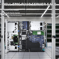 Stok grosir Server rak Cloud virtualisasi perusahaan Intel X86 Dells EMC Poweredge R350 1U CDN Perusahaan