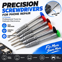 Obeng Presisi Pegangan Paduan Aluminium Obeng Phillips Magnetik untuk Perbaikan Elektronik Ponsel iPhone Android