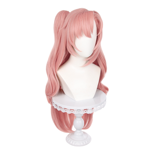 ND <span class=keywords><strong>Nicole</strong></span> Demara Cosplay Peruk Makine Yapımı Yüksek Sıcaklık Fiber %130 Yoğunluk Açık Kahverengi Gül Rengi Fileli Ayarlanabilir Başlık Isıya Dayanıklı - Product Image 4