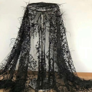 Venta al por mayor verde de la estrella de encaje de <span class=keywords><strong>tul</strong></span> de encaje suizo de cordón de poliéster bordado <span class=keywords><strong>tela</strong></span> de encaje guipur - Product Image 4