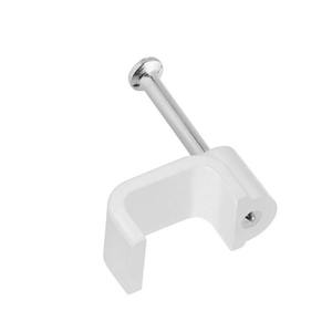 Clips de Plástico para Cables de <span class=keywords><strong>Pared</strong></span>, Clips de Acero Cuadrados para Cables, Clips de Sujeción - Product Image 1
