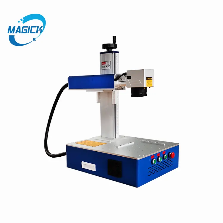 PORTABLE Easy To Handle Fiber Laser Marking Machine 20w 30w 50w Optional Mark Logo Bar logo Stainless steel Metal