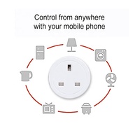 Bilihondim UK Mini Zigbee 1 Channel Smart Button Switch Plug Play 200W Compatible Google Assistant Sans Fil