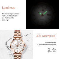 Jam Tangan Wanita Quartz OEM 5536 Mewah, Kecil dan Elegan, Tahan Air, Antik, Kalender Lengkap