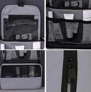 Trousse de toilette de voyage avec crochet de suspension, trousse de maquillage pliable, trousse à cosmétiques imperméable - Product Image 5