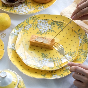 Yellow <b>Coffee</b> Pot Cup <b>Coffee</b> Set Water Set Royal Ceramic Wholesale Europe Bone China Kitchen <b>Storage</b> <b>Coffee</b> & Tea Sets Support - Product Image 2
