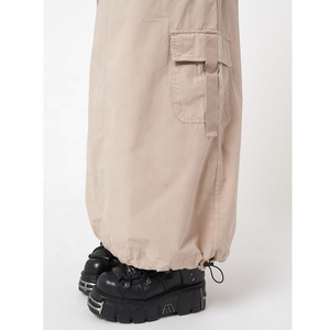 Gonna <span class=keywords><strong>Cargo</strong></span> lunga da <span class=keywords><strong>donna</strong></span> con paracadute personalizzato 100% cotone <span class=keywords><strong>Beige</strong></span> Maxi gonna <span class=keywords><strong>Cargo</strong></span> larga da <span class=keywords><strong>donna</strong></span> - Product Image 5