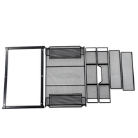 Panier de rangement pliable pour bureau et maison, panier de rangement sous le bureau de type tiroir, panier de rangement en métal maillé
