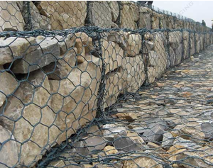 La maille <span class=keywords><strong>de</strong></span> Gabion enduite <span class=keywords><strong>de</strong></span> PVC est anticorrosion et résistante à la rouille, appropriée à la gestion écologique <span class=keywords><strong>de</strong></span> la protection <span class=keywords><strong>de</strong></span> pente <span class=keywords><strong>de</strong></span> rivière - Product Image 1