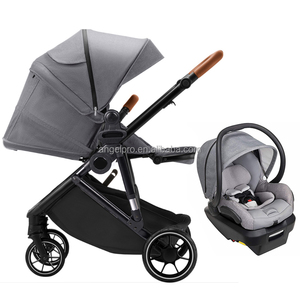 <span class=keywords><strong>Poussette</strong></span> de siège de voiture de vélo en or vente directe d'usine EN1888-1:2018 + A1:<span class=keywords><strong>2022</strong></span> <span class=keywords><strong>poussette</strong></span> de bébé 3 en 1 - Product Image 3