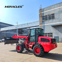 HERACLES Factory Direct Supply 2.5ton Compact Small Front End H580 Mini Chargeuse sur pneus avec 1 an de garantie PLC & Gearbox
