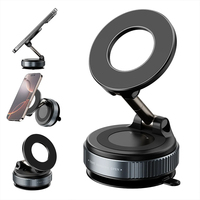 Support de Téléphone Magnétique Pliable N4 pour Bureau ou Voiture à Ventouse, Rotation Ajustable, Montage par Adsorption à Vide