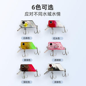 Señuelo Cúbico Rock Cubic <span class=keywords><strong>de</strong></span> 45 mm/7,5 g, Micro Señuelo Flotante en Forma <span class=keywords><strong>de</strong></span> <span class=keywords><strong>Cubo</strong></span>, Mini Señuelo Artificial <span class=keywords><strong>de</strong></span> Plástico Duro para Lanzamiento Largo con Anzuelos - Product Image 2