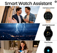 Reloj Inteligente Deportivo Multifuncional con Monitor de Frecuencia Cardíaca, Llamadas, Pronóstico del Tiempo, Control de Música, Contador de Pasos, Silicona