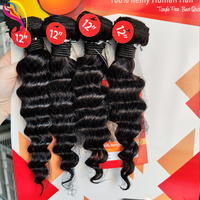 Extensions de Cheveux Humains Vierges Bruts Brésiliens Péruviens Indiens Remy à Ondulations Profondes, Alignées dans le Sens de la Cuticule, Prix Abordable, Fournisseur de Mèches de Cheveux
