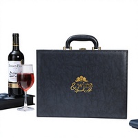Boîte cadeau universelle pour vin rouge en MDF, forme rectangulaire, emballage pour le Festival du Dragon, vente en gros, modèle avec impression dorée