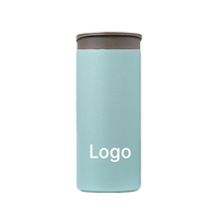 Gobelet isotherme en acier inoxydable à double paroi, tasse de voyage anti-fuite à large ouverture, portable et réutilisable, avec logo personnalisé OEM