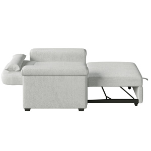 Fauteuil convertible 3 en 1, canapé-lit simple, canapé extensible, fauteuil réglable avec dossier inclinable en canapé-lit - Product Image 3