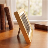 Cadre photo de bureau moderne en or, sur mesure, avec support, pour la décoration de la maison ou du bureau.