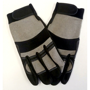Anti-Slip PU Work Gloves <b>Textured</b> Fingertips Elastic Wristband General Purpose 4 Mil 10-inch Silicone-free <b>Powder</b>-free - Product Image 1