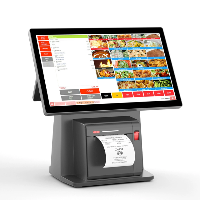 Wholesale Cheap Desktop Touchscreen Pos Payment Terminals Retails Restaurant windows Android Pos Terminal with Printer