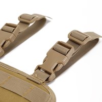 Holster de jambe tactique portable personnalisé en usine, plateforme MOLLE, rig de cuisse, panneau modulaire, chasse, chargeur, polyester