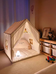 Tente <span class=keywords><strong>de</strong></span> <span class=keywords><strong>couchage</strong></span> pop-up d'intérieur en gros pour bébés et enfants, pliable, lavable, durable, en toile <span class=keywords><strong>de</strong></span> coton douce, <span class=keywords><strong>tipi</strong></span> - Product Image 6