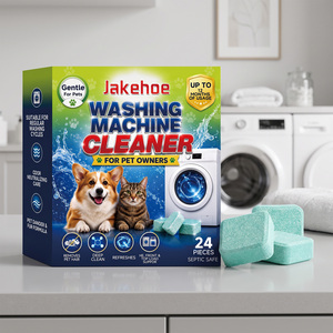 Tablettes nettoyantes pour lave-linge : Nettoyage en profondeur, élimination des poils d'animaux et des mauvaises odeurs, détartrant, rafraîchisseur, entretien ménager - Product Image 5