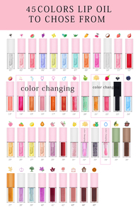Thấp moq Vegan hương liệu dầu nhãn hiệu riêng kim cương màu thay đổi Lip Plumper dễ thương Son bóng hương vị dưỡng ẩm môi dầu Keychain - Product Image 6