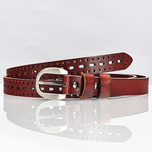 Cinturón de Cuero Genuino Delgado de Lujo para Mujer, Hebilla de Aleación, Cuero Vacuno de Primera Calidad, Estilo de Diseñador Directo de Fábrica, Cinturón Personalizado - Product Image 2