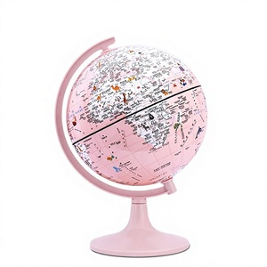 Pink Plastic <strong>Globe</strong> (Gemini Model)-Creative <strong>Childrens</strong> Day Elementary School Graduation Gift Glowing <strong>Globe</strong> Wholesale One Piece - Product Image 1