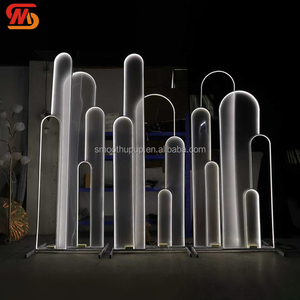 Fondo de Metal Dorado Portátil y Económico para Decoración de Bodas, con Luz LED - Product Image 5