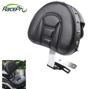 Motorcycle Adjustable Plug In Driver Backrest Rivet Pad Rider Backrest Pocket For Harley Heritage Softail Fatboy 2007-2017