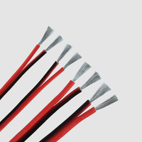 Cable de Silicona Paralelo de 2 Núcleos Rojo y Negro 14awg 16awg 18awg 20awg 22awg 24awg 26awg 28awg para Energía Solar
