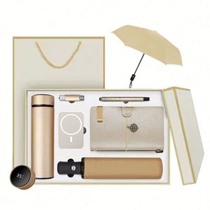 Set de Regalo Empresarial Personalizado de Lujo: Libreta, Bolígrafo y Caja de Regalo Hecha a Mano - Product Image 1
