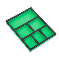 Organisateur de tiroir personnalisé compatible avec les doublures à 9 compartiments Plateau en mousse EVA noir pour bijoux