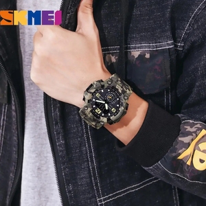 Reloj Digital SKMEI 1637 para Hombre, Camuflaje, Resistente al Agua, Reloj de Pulsera Deportivo a Prueba de Golpes, Reloj de Cuarzo, Montre Homme - Product Image 2