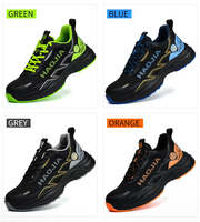 Zapatos de seguridad ligeros para hombre, zapatillas de trabajo antipinchazos, botas de seguridad protectoras, zapatos de trabajo con punta de acero