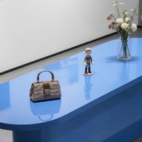 Comptoir de présentation de haute qualité, personnalisé, design simple et populaire, table de présentation de bijoux, table de présentation de vêtements, stand de présentation