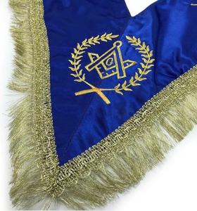 Masonic Regalia Blue Lodge Officer <b>Apron</b> Set Cuff and Collar Freemason Masonic <b>Apron</b> - Product Image 2