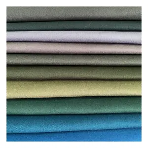 Custom VAT Dyed Heavy Weight 270gsm Woven 98% Cotton 2% Spandex Stretch Cotton Twill Fabric for Men Trousers