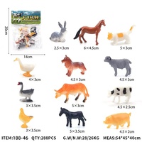 Lot de 2,5 pouces de figurines en PVC pour enfants, jouets en PVC de sécurité pour enfants, petite figurine d'animal avec les 12 modèles du zodiaque chinois