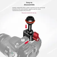Adaptador de cabeza de bola de 20mm, abrazadera NATO, montaje de zapata fría para cámara DSLR, jaula, Monitor, soporte de luz, soporte de teléfono, estabilizadores de productos