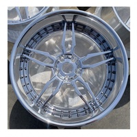GVICHN Roues de voiture de course polies et forgées de 19 pouces personnalisées de haute qualité 6061-T6 en alliage d'aluminium 35mm/40mm/20mm PCD 100mm Et