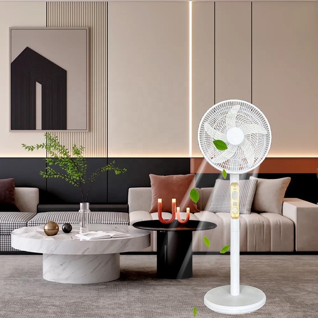 SENBI High Quality 16 Inch BLDC Motor Rechargeable Stand Fan with Remote/ Light/USB