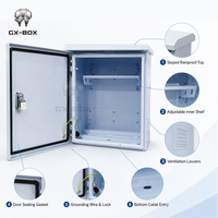 Boîtier de distribution électrique mural extérieur en acier galvanisé IP65 RAL7035 GX-BOX