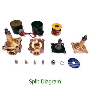 Электромагнитный клапан 1/4 "3/8" 1/2 "3/4" 1 "DN8/10/15/20/25/50 нормально закрытый пневматический для водяного масла воздуха 12V 24V 220V - Product Image 2