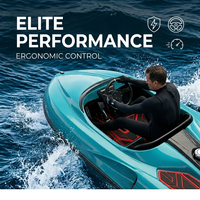 Kart électrique 15KW à prix réduit, bateau à jet turquoise, bateau à moteur, bateau rapide, croiseur aquatique